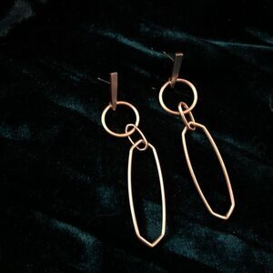 Gold dangly earrings